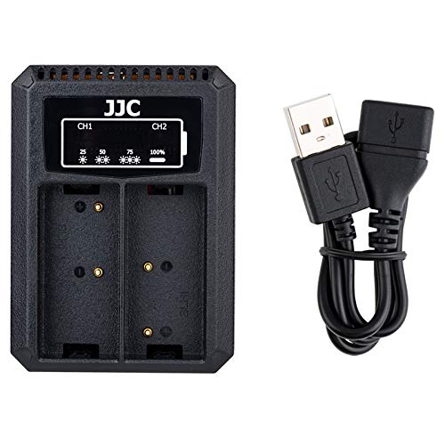 JJC Dual USB Akku Ladegerät Adapter für Olympus OM-D E-M1 Mark II, E-M1 Mark III, E-M1X Kamera für Olympus BLN-1 Ersatzakku für Olympus BCH-1 Ladegerät JJC Dual USB Akku Ladegerät Adapter für Olympus OM-D E-M1 Mark II, E-M1 Mark III, E-M1X Kamera für Olympus BLN-1 Ersatzakku für Olympus BCH-1 Ladegerät von JJC