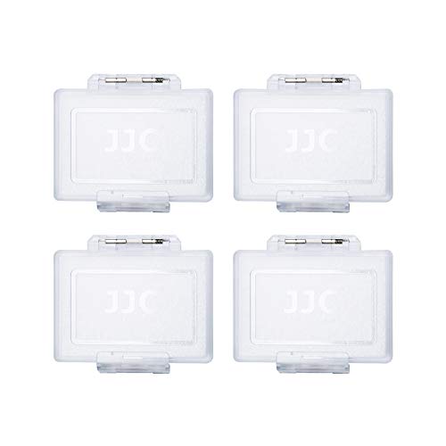 JJC Batteriegehäuse Kamera Akku Schutzbox Camera Battery Case (Passt für Canon LP-E6, LP-E8, LP-E5, LP-E12, LP-E17 Nikon EN-EL15, EN-EL14, EN-EL3E Sony NP-FW50, NP-BX1, BG1, BD1 Fujifilm NP-95) von JJC
