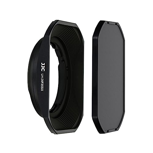 JJC Black Square Bajonett Objektiv für Fujifilm Fujinon XC 35mm F2, XF 23mm F2 R WR, XF 35mm F2 R WR Objektiv von JJC