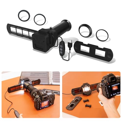 JJC ES-2 Film-Digitalisierungsadapter mit 6500 K USB-LED-Beleuchtungsset, Negativfilm-Kopierscanner Konvertieren Sie 35-mm-Negative in digitales JPEG JJC ES-2 Film-Digitalisierungsadapter mit 6500 K USB-LED-Beleuchtungsset, Negativfilm-Kopierscanner Konvertieren Sie 35-mm-Negative in digitales JPEG von JJC