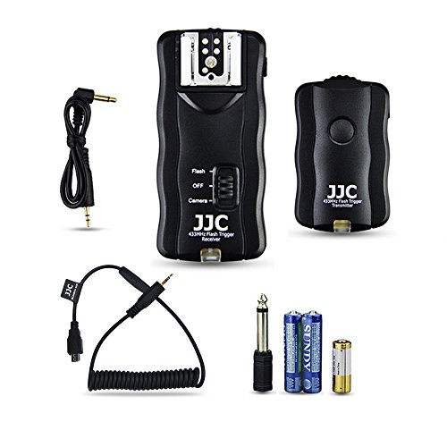 JJC Flash Trigger Kit und kabelloses Fernauslöser-Kabel für Fujifilm X-T2 / X-Pro2 / X-T1 / X-T10 / X-E2S / X-E2 / X-A3 / X100T / X-M1 / X-A2 / X-A1 / XQ2 / XQ1 / X70 / X30 / FinePix S1 von JJC