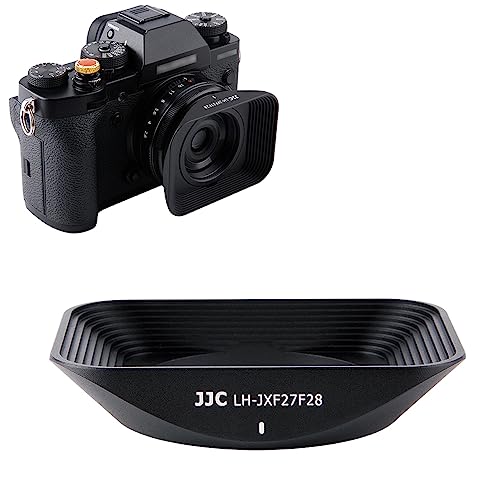 JJC LH-XF27 Gegenlichtblende für Fujifilm XF 27 mm f/2.8 R WR Objektiv auf Fuji X-S10 X-T4 X-T2 X-T3 X-T20 X-T30 DSLR-Kamera – ersetzt Fujifilm LH-XF27 Gegenlichtblende Foto Fotografie von JJC