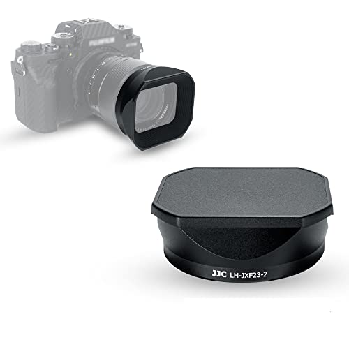 JJC Gegenlichtblende mit Deckel für Fujifilm XF 33mm F1.4 R LM WR Objektiv & Fujifilm XF 23mm F1.4 R LM WR Objektiv - ersetzt FUJI LH-XF23 II / LH-XF23-2 Gegenlichtblende DSLR Kamera Fotografie von JJC