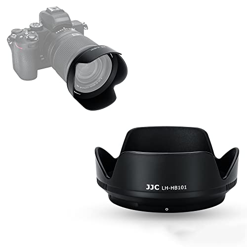 JJC HB-101 Gegenlichtblende, Ersetzt Nikon Streulichtblende HB-101 für Nikon NIKKOR Z DX 18-140mm f/3.5-6.3 VR Objektiv Sonnenblende bei Nikon Z50 Zfc DSLR Kamera Fotofotografie von JJC