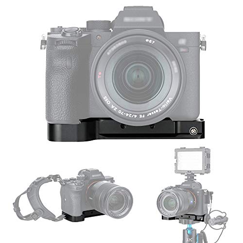 JJC Handgriff Metall Kameragriff für Sony Alpha A7R IV A7R III A7R II A7 III A7 II A7S II A9 | Verbessertes Handling | Arca Swiss schnellwechselplatte kompatibel mit Stativ | Akku direkt wechseln JJC Handgriff Metall Kameragriff für Sony Alpha A7R IV A7R III A7R II A7 III A7 II A7S II A9 | Verbessertes Handling | Arca Swiss schnellwechselplatte kompatibel mit Stativ | Akku direkt wechseln von JJC