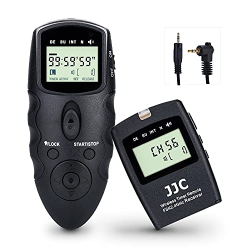 JJC Kabellose Fernauslöser Intervalometer Timer für Canon EOS R7 R6 R RP M6 M6 Mark II M5 EOS 200D II 2000D 250D 90D 80D 850D 800D 760D 750D PowerShot G5 X G3 X von JJC