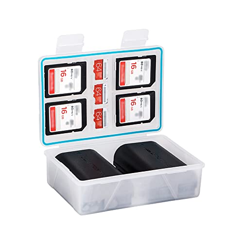 JJC Kamera Batteriefach Halter Box SD-Karte Tragetasche für Canon LP-E17 LP-E12 LP-E6 Fujifilm NP-W126 NP-W235 Sony NP-FZ100 NP-FW50 Nikon EN-EL15 EN-EL14A und SD TF XQD CFexpress Type-B Karten JJC Kamera Batteriefach Halter Box SD-Karte Tragetasche für Canon LP-E17 LP-E12 LP-E6 Fujifilm NP-W126 NP-W235 Sony NP-FZ100 NP-FW50 Nikon EN-EL15 EN-EL14A und SD TF XQD CFexpress Type-B Karten von JJC