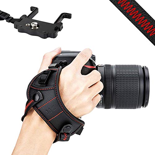 JJC Kamera Handschlaufe für DSLR Kameras Canon Nikon(mit U Typ Plate) von JJC