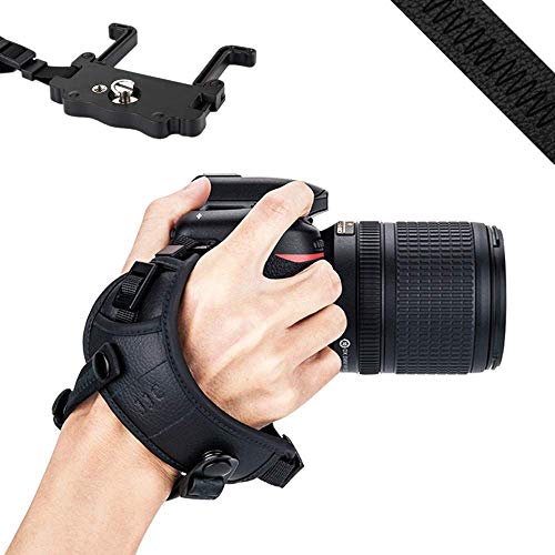 JJC Kamera Handschlaufe für DSLR Kameras Canon Nikon(mit U Typ Plate) von JJC