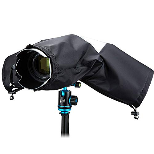 JJC Kamera Regenschutzhülle Wasserdichter Regenschutzhaube Schutz für Canon Nikon Fujifilm Sony Olympus DSLR-Kameras Nylon Rain Cover - Schwarz JJC Kamera Regenschutzhülle Wasserdichter Regenschutzhaube Schutz für Canon Nikon Fujifilm Sony Olympus DSLR-Kameras Nylon Rain Cover - Schwarz von JJC
