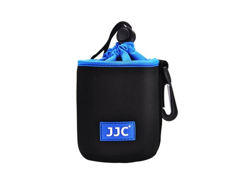 JJC Kameratasche Neopren Beutel für Objektive bis 74x100mm Karabiner & Gürtelschlaufe von JJC