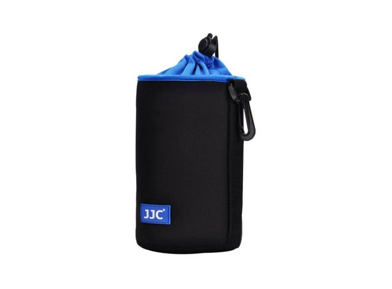 JJC Kameratasche Neopren Beutel für Objektive bis 83 x 130mm Karabiner & Gürtelschlaufe von JJC