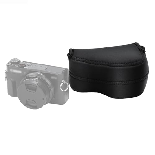 JJC Kompatibel mit Sony A6500/A6400/A6300/A6000 + 16-50mm Objektiv und mit Objektiv Größe bis zu 4.7 x 2.9 x 3.4" / 120 x 73 x 87mm Schwarz Neopren Kameratasche von JJC