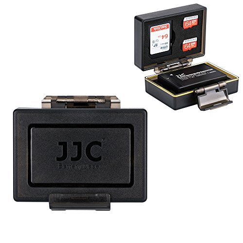 JJC MC Series Wasserabweisend Card Case für CF, SD, Micro SD, Sim, Micro Sim, Nano Sim Weiß 2 SD + 1 Micro SD + Canon LP-E17 Battery von JJC