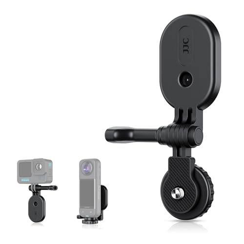 JJC Magnetischer Halterstand für Actioncam, Magnetischer Kamerahalter mit 1/4"-20 Schraubengrund für DJI Action 5 Pro 4 3 Hero Osmo Pocket3 Inst360 X4 ACE, Magnetadapter für Actioncam-Zubehör von JJC
