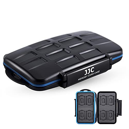 JJC Multi Memory Card Case MC-ST16 Speicherkarten Schutzbox für 8 x SD, 8 x Micro SD/TF Cards - Extreme Wasserdicht und Stoßfest Box Safe Tasche Etui Aufbewahrungsbox Hülle von JJC