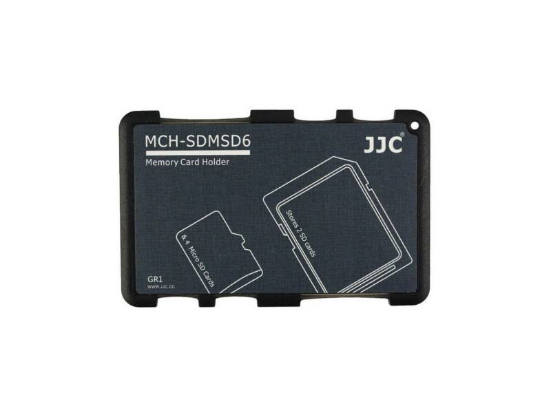 JJC Speicherkartenhalter leicht kompakt Staubschutz 2 SD+4 Micro SD Karten Speicherkarte von JJC