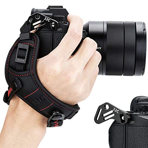 JJC Systemkamera Handschlaufe für Nikon Z7 Z6 Sony A7III A7II A7RIII A7RII A7SII A6500 A6400 A6300 A6000 Fujifilm Fuji X-T3 X-T2 X-T30 X-T20 X-E4 X-E3 Olympus OM-D E-M10 Mark II III Panasonic S1R S1 von JJC