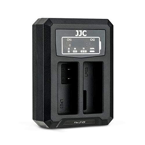 JJC USB Dual Ladegerät Akkulader für Canon EOS 700D 650D 600D 550D, Rebel T5i T4i T3i T2i, Kiss X7i X6i X5 X4 Kameras für Canon LP-E8 Akku JJC USB Dual Ladegerät Akkulader für Canon EOS 700D 650D 600D 550D, Rebel T5i T4i T3i T2i, Kiss X7i X6i X5 X4 Kameras für Canon LP-E8 Akku von JJC