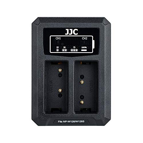 JJC USB Dual Ladegerät Akkulader für Fujifilm X100VI X100V X100F X-PRO3 X-PRO2 X-PRO1 X-S10 X-E4 X-H1 X-T3 X-T2 X-T1 X-T50 X-T30II X-T30 X-T20 X-T10 X-A5 X-T200 X-T100 für Fuji NP-W126/NP-W126s Akku JJC USB Dual Ladegerät Akkulader für Fujifilm X100VI X100V X100F X-PRO3 X-PRO2 X-PRO1 X-S10 X-E4 X-H1 X-T3 X-T2 X-T1 X-T50 X-T30II X-T30 X-T20 X-T10 X-A5 X-T200 X-T100 für Fuji NP-W126/NP-W126s Akku von JJC
