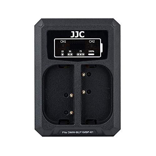 JJC USB Dual Ladegerät Akkulader für Panasonic S5IIX S5II S5 GH6 GH5s GH5 GH4 GH3, Sigma sd Quattro, sd Quattro H Kameras für Panasonic DMW-BLF19 und für Sigma BP-61 Akku JJC USB Dual Ladegerät Akkulader für Panasonic S5IIX S5II S5 GH6 GH5s GH5 GH4 GH3, Sigma sd Quattro, sd Quattro H Kameras für Panasonic DMW-BLF19 und für Sigma BP-61 Akku von JJC