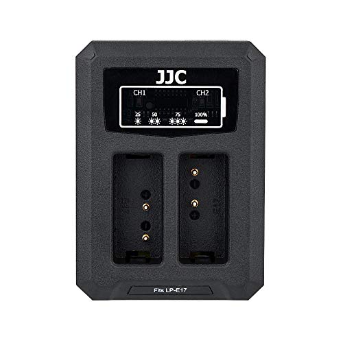 JJC USB Dual Ladegerät Akkulader für for Canon EOS RP M3 M5 M6II M6 77D 750D 760D 800D 850D 250D 200DII 200D Kameras für Canon LP-E17 Akku von JJC