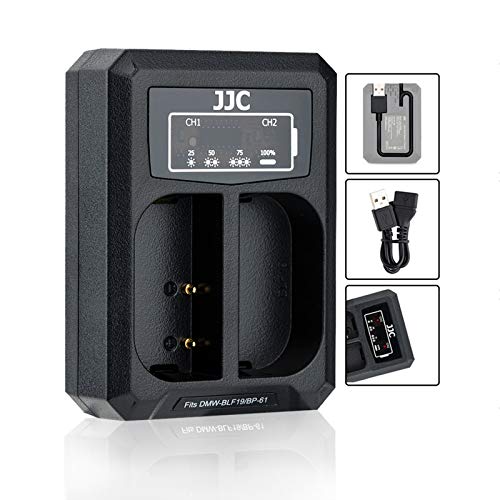 USB Dual Akku Ladegerät Adapter für Panasonic DC-S5 G9 GH5S GH5 GH4 GH3, Sigma sd Quattro, sd Quattro H für Panasonic DMW-BLF19 DMW-BLK22, Sigma BP-61 Akku USB Dual Akku Ladegerät Adapter für Panasonic DC-S5 G9 GH5S GH5 GH4 GH3, Sigma sd Quattro, sd Quattro H für Panasonic DMW-BLF19 DMW-BLK22, Sigma BP-61 Akku von JJC
