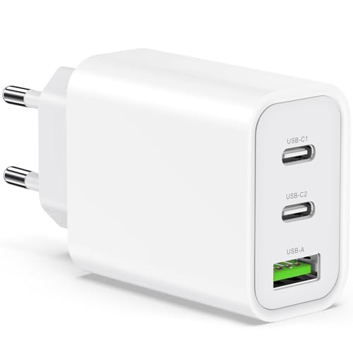 JJCALL USB C Ladegerät 65W 3-Port USB C Netzteil PD Ladegerät PPS Schnellladegerät kompatibel mit MacBook Pro/Air, iPhone 16/16 Pro/15/14/13, iPad mini/Air, Galaxy S24,Pixel, Steam Deck JJCALL USB C Ladegerät 65W 3-Port USB C Netzteil PD Ladegerät PPS Schnellladegerät kompatibel mit MacBook Pro/Air, iPhone 16/16 Pro/15/14/13, iPad mini/Air, Galaxy S24,Pixel, Steam Deck von JJCALL