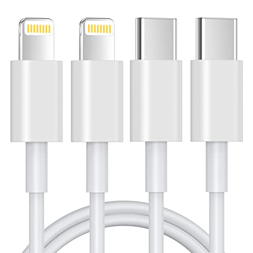 USB C Lightning Kabel 1.8M 2PACK, [MFi-Zertifiziert ]Ladekabel Kompatibel Mit iPhone 13/13 Pro/12/12 Pro Max/11 Pro/X/XS/XR/8 Plus, für Typ-C Ladegeräte, Unterstützt Power Delivery von JJCALL