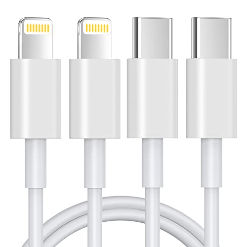 USB C Lightning Kabel 3M 2Pack,[MFi-Zertifiziert] iPhone Ladekabel USB C Kompatibel Mit iPhone 14/13/13 Pro/12/12 Pro Max/11 Pro/X/XS/XR/8 Plus, für Typ-C Ladegeräte, Unterstützt Power Delivery von JJCALL