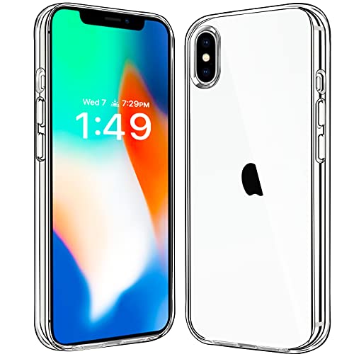 JJGoo Kompatibel mit iPhone X Hülle/iPhone Xs Hülle Klar, Transparent Stoßfest Handyhülle für iPhone X/XS, Slim Anti-Scratch Hard PC Back Protective Cover Bumper JJGoo Kompatibel mit iPhone X Hülle/iPhone Xs Hülle Klar, Transparent Stoßfest Handyhülle für iPhone X/XS, Slim Anti-Scratch Hard PC Back Protective Cover Bumper von JJGoo