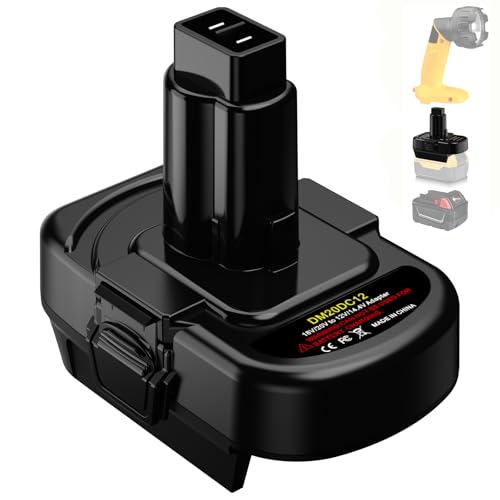 Batterie Adapter für Dewalt 20V Li-Ionen Batterie oder für Milwaukee M18 18V Li-Ionen Batterie zu Dewalt 12V/14,4V NI-CD NI-MH Elektrowerkzeuge DC9071 DW9072 DW9071 DE9075 DE9074 DE9072 DE90711 Batterie Adapter für Dewalt 20V Li-Ionen Batterie oder für Milwaukee M18 18V Li-Ionen Batterie zu Dewalt 12V/14,4V NI-CD NI-MH Elektrowerkzeuge DC9071 DW9072 DW9071 DE9075 DE9074 DE9072 DE90711 von JJXNDO