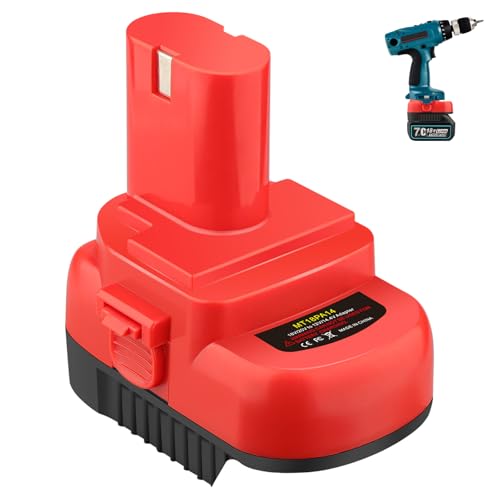 Batterie Adapter für Makita 18V Li-Ionen Batterie Konvertieren auf 12V/14,4V NI-MH/NI-CD PA12 1222 1233S 1233SA 1233SB 1235 192681-5 Batterie kordlesse Werkzeuge von JJXNDO