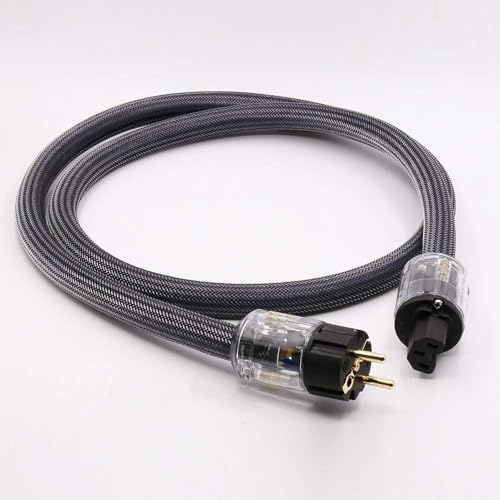 JJmooer Reines Kupfer mit geschirmtem HiFi-Stromkabel, professionelles Audiokabel, Netzkabel Schwarz JJmooer Reines Kupfer mit geschirmtem HiFi-Stromkabel, professionelles Audiokabel, Netzkabel Schwarz von JJmooer