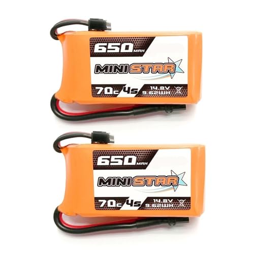 2 Stück 4S 14.8V 650MAH 850MAH Li-Ion Akku 70C MiniStar Mit XT30 XT60 Stecker Kompatibel Mit RC FPV Drohnen Quadcoptern Und Flugzeugen(650mah XT30) von JKDND