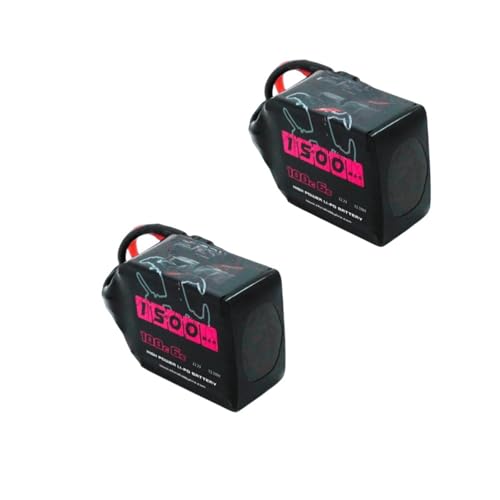 2 Stück Li-Ion Akku 6S 22.2V 1100mAh 1300mah 1500mah 100C XT60 Stecker Kompatibel Mit RC FPV Quadcopter Helikopter Hobby(1500mah) von JKDND