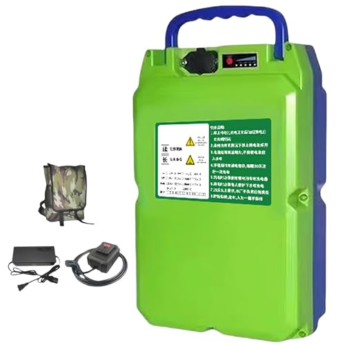 24V 40AH Power Tools Rasenmäher Lithium-Ionen-Akku Mit Ladegerät Rucksack-Konverter Kompatibel Mit Elektrischen Rasenmähern Heckenscheren Teepflücker Rucksack-Akkus(for Dayi) von JKDND