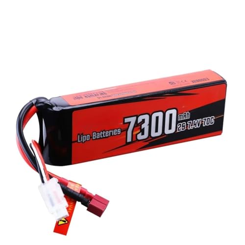 2S 7300mAh 70C 7.4V Lithium Ion Akku Kompatibel Mit T Plug RC Fahrzeug Auto Truck Tuck Tank Buggy Truggy Racing Car 2S 7300mAh 70C 7.4V Lithium Ion Akku Kompatibel Mit T Plug RC Fahrzeug Auto Truck Tuck Tank Buggy Truggy Racing Car von JKDND