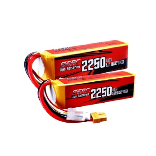 3S RC Lithium-Ionen-Akku 2250mAh 11.1V 60C XT60 Plug Wiederaufladbare Stromversorgung Kompatibel Mit RC Flugzeugempfänger Quadcopter Helikopter Drohnen FPV Zubehör 3S RC Lithium-Ionen-Akku 2250mAh 11.1V 60C XT60 Plug Wiederaufladbare Stromversorgung Kompatibel Mit RC Flugzeugempfänger Quadcopter Helikopter Drohnen FPV Zubehör von JKDND
