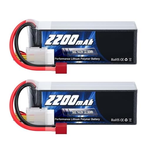 4S 14.8V 50C 2200mAh Lipo Akku Softcase T Stecker Kompatibel Mit RC Auto Truggy Boot Helikopter Flugzeug FPV Drohne RC Teile 4S 14.8V 50C 2200mAh Lipo Akku Softcase T Stecker Kompatibel Mit RC Auto Truggy Boot Helikopter Flugzeug FPV Drohne RC Teile von JKDND