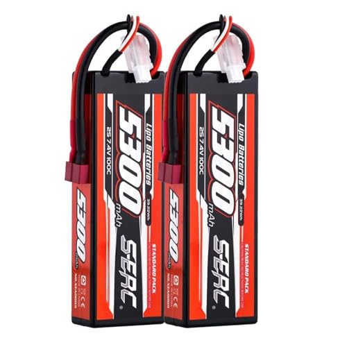 5300mAh 2S 7.4V 100C Lipo Akku Kompatibel Mit T-Plug Hard Case RC Auto Flugzeug LKW Tank Buggy Rennboot Akku Ersatzteile 5300mAh 2S 7.4V 100C Lipo Akku Kompatibel Mit T-Plug Hard Case RC Auto Flugzeug LKW Tank Buggy Rennboot Akku Ersatzteile von JKDND