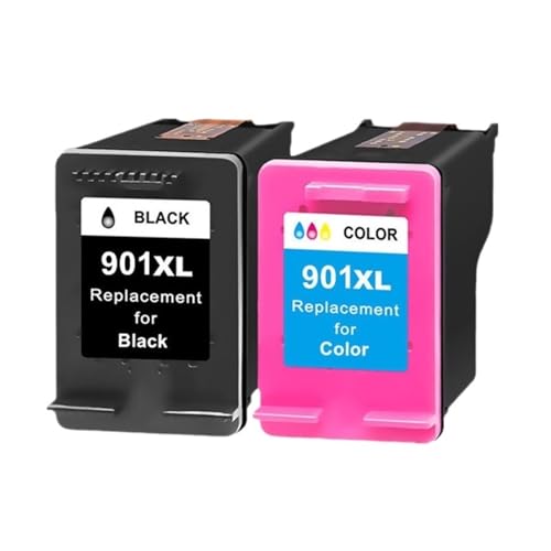 Kompatibel Mit HP 901XL 901 Patronen Officejet J4500 J4524 J4530 J4540 J4550 J4580 J4585 Tintenstrahldrucker(1 BK 1Color) von JKDND
