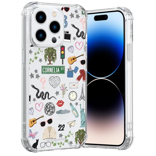 JKLASD Taylorism Musiker-Handyhülle, kompatibel mit iPhone 14 Pro, coole Königin, ästhetische Collage, Handyhülle für Damen und Mädchen, transparent, stoßfeste TPU-Schutzhülle JKLASD Taylorism Musiker-Handyhülle, kompatibel mit iPhone 14 Pro, coole Königin, ästhetische Collage, Handyhülle für Damen und Mädchen, transparent, stoßfeste TPU-Schutzhülle von JKLASD