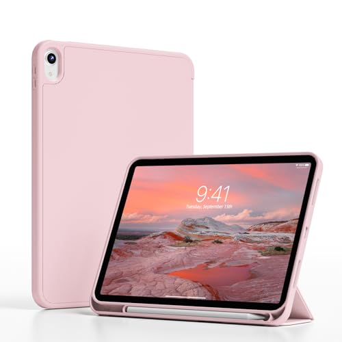 JKSML Schutzhülle für iPad (A16) 11. Generation 11 Zoll 2025 & iPad 10. Generation 10,9 Zoll 2022, Smart Slim Tri-fold Stand Cover Soft TPU Rückseite mit Stifthalter, unterstützt Touch ID & Auto Wake von JKSML