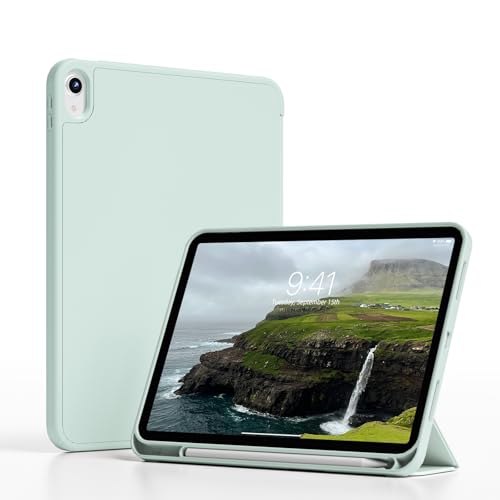 JKSML Schutzhülle für iPad (A16) 11. Generation 11 Zoll 2025 & iPad 10. Generation 10,9 Zoll 2022, Smart Slim Tri-fold Stand Cover Soft TPU Rückseite mit Stifthalter, unterstützt Touch ID & Auto Wake von JKSML