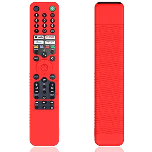 Fernbedienungsabdeckung, kompatibel mit Sony Smart-TV-Fernbedienung, stoßfeste Schutzhülle für RMF-TX500E RMF-TX611U RMF-TX500P Fernbedienung, leicht, rutschfest, hautfreundliche Silikon-Schutzhülle Fernbedienungsabdeckung, kompatibel mit Sony Smart-TV-Fernbedienung, stoßfeste Schutzhülle für RMF-TX500E RMF-TX611U RMF-TX500P Fernbedienung, leicht, rutschfest, hautfreundliche Silikon-Schutzhülle von JKZTJOF