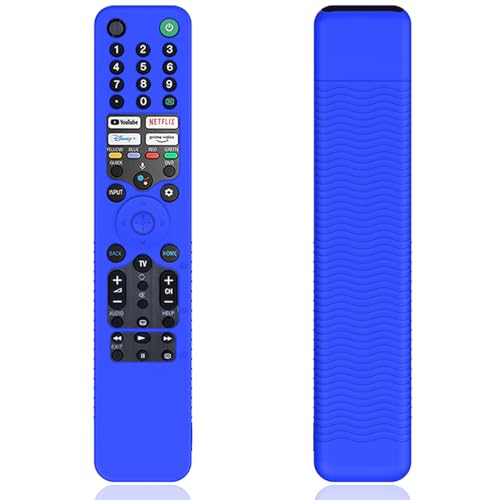 Silikon-Schutzhülle mit Gurt für Sony Smart TV-Fernbedienung RMF-TX600P, stoßfest, schmutzabweisend, für Sony TV-Fernbedienung RMF-TX500E RMF-TX611U, Blau Silikon-Schutzhülle mit Gurt für Sony Smart TV-Fernbedienung RMF-TX600P, stoßfest, schmutzabweisend, für Sony TV-Fernbedienung RMF-TX500E RMF-TX611U, Blau von JKZTJOF