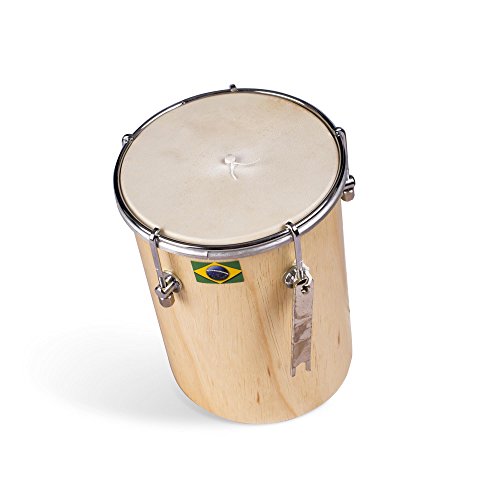 15,2 cm Afro Brasilianische Leder kuˈikɐ Cuica natur Holz Reibung Drum Samba Musik Instrument von JL Sport