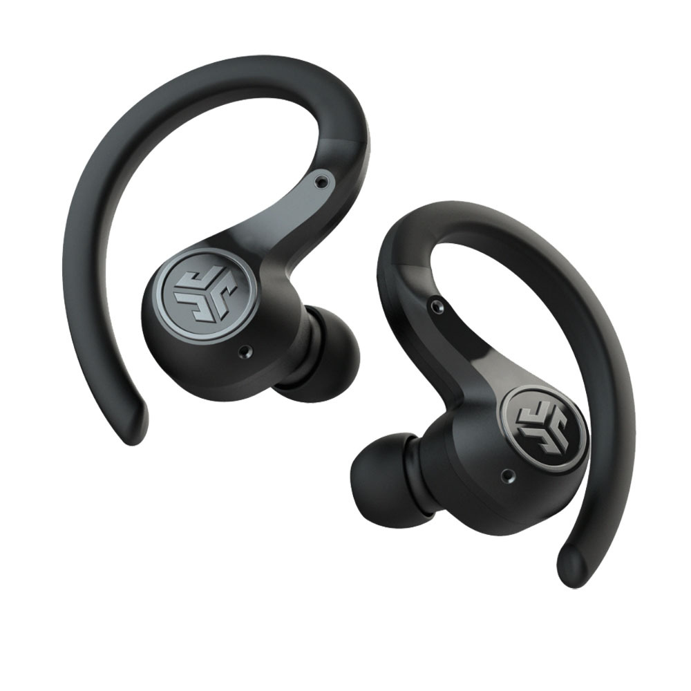 JLab Epic Air Sport ANC True Wireless Schwarz - On-Ear-Kopfhörer (28 Stunden Akkulaufzeit, eingebautes Mikrofon) von JLAB