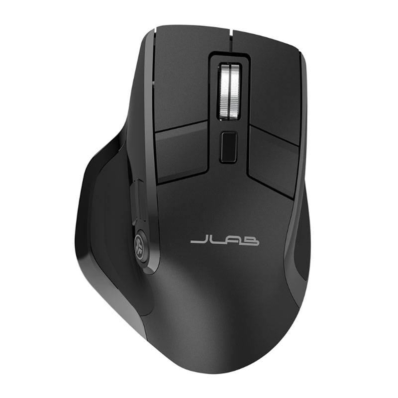 JLab Epic Bluetooth-Maus, Ergonomisches Design, 9 Tasten Verbindung über Bluetooth oder USB-Dongle, Kompatibel mit Windows, Mac OS und Chrome OS von JLAB